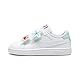 PUMA Baby-Mädchen Smash 3.0 Badges V INF Sneaker, White-Safe Lake-RED FIRE, 24 EU