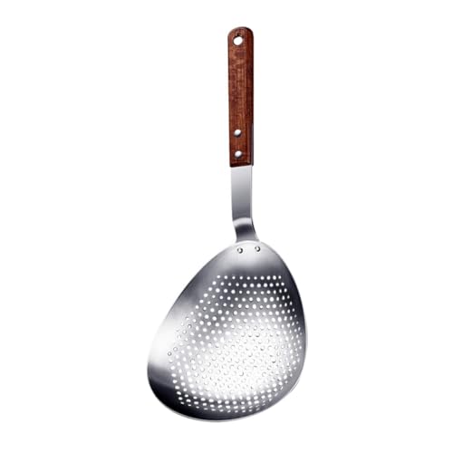 FUNNETOYU Ranurada Inoxidable Con Mango Para Freír y Filtrar Aceite Cocina Colador Para Fideos y Herramienta De Cocina Multifuncional