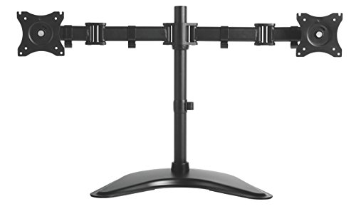 Kantek Desktop Height Adjustable Articulating Monitor Arm for Dual Monitors, Black (MA225)