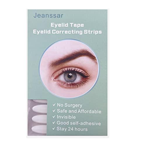 400pcs Eyelid Tape, Breathable and Waterproof Eyelid Lifter Strips, Invisible Lids by Design Double Eyelid Strips with Fork Rods and Tweezers for Droopy, Uneven, Hooded Eyes