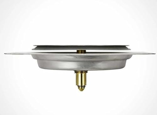 Bestfer Ralo Click Inteligente 9,4x9,4 Cm Aço Inox Antiferrugem Quadrada Para Banheiro BFH2216