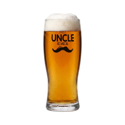 Krosno Personalized Beer Glass Gift for Uncle, 16.9 oz, Celebration Moments
