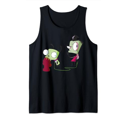 Invader Zim débardeur imprimé GIR pour vos sorties estivales et festivals de bande dessinée