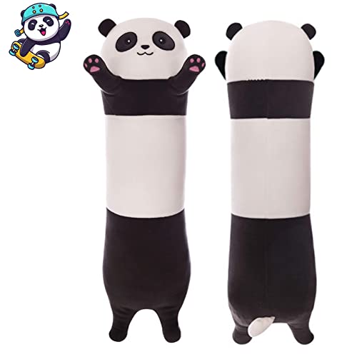 Ucalma Panda Plush Pillow Long Panda Body Pillow Plush Doll Toy Soft Panda Stuffed Animals Toy Cute Long Body Pillow Panda Toy Gift For Kids Girlfriend (43.3Inch/110Cm) #TOP4