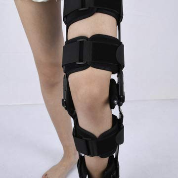 Ginocchiera ortopedica articolata, stabilizzatore regolabile, tutore per ginocchio avvolgente dopo intervento chirurgico per distorsione, estensione del tutore per ginocchio, supporto articolato per
