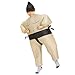 Thtoys Costume de lutteur de Sumo Mignon Costume Gonflable Robe de soirée Cosplay pour Enfant et Adultes