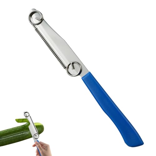 Cuchillo de corte rápido, 3 en 1, pelador de frutas y verduras, cortador de patatas con muelle ajustable, se puede utilizar para cortar, pelar y cortar