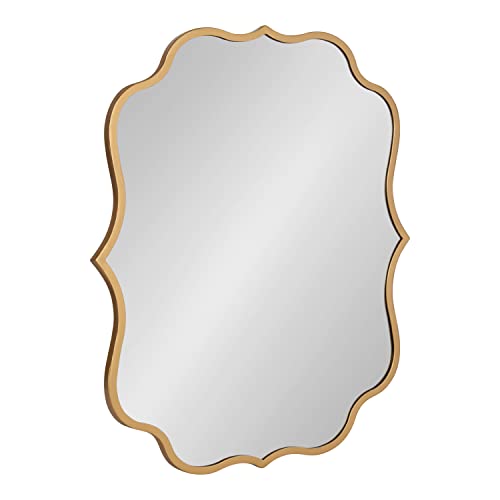 Kate and Laurel Higby Scalloped Wall Mirror; 24 x 31; Gold; Decor...