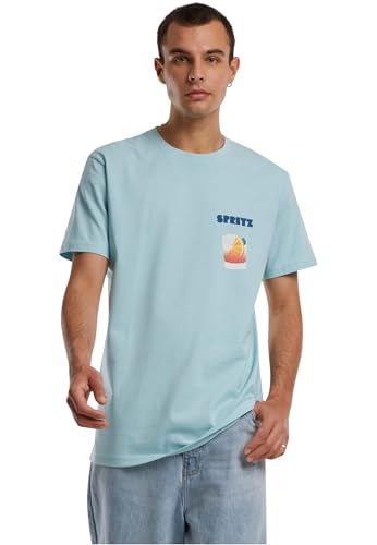 Mister Tee Mt2402 vintage Spritz Tee t-shirt bleu océan taille L pour hommes