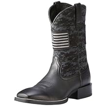 YXCFEWD Square Toe Cowboy Boots for Men Slip Resistant Work Boots Chunky Heel Fashionable Retro Mens Western Boot