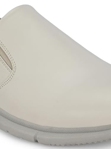 Image of egoss Platinum Premium Genuine Leather Sneaker Casual Shoes for Men, Durable, Comfortable & Versatile Design, Ideal for Work, Events & Everyday Wear