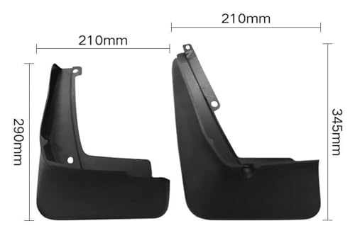 Guardabarros para VW ID 4X 2015-2021: kit completo de protección contra salpicaduras 3
