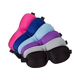 Van Der Lin 3D Eye Mask Sleep Soft Padded Blindfold Shade Sleeping Aid Night (Black (1PC)) - Image 4