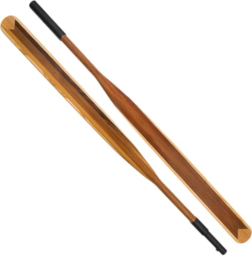 John Paddle Groenlandia a 2 Code Eskimo Split 215/220/225/230 cm, per Kayak da Mare, Molto Leggera, Circa 850-930 g, in Cedro e Frassino, pagaia Tradizionale della Groenlandiacondivisione(230cm/90mm)