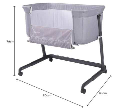 Cosco Kids, Berço Co-bed Pluggy, 0 a 9kg, Cinza Claro