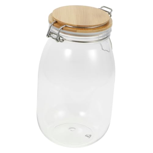 DINHEAROM 密閉保存容器 食品グレード透明キャニスター 大容量コーヒー豆 ル収納用 気密蓋付きキッチン用保存瓶 湿気防止 長期鮮保持