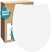 Produktbild Calmwaters® WC-Sitz mit Absenkautomatik, Weiß, antibakterieller Duroplast Toilettensitz, Edelstahl-Scharniere, Abnehmbar, flacher WC-Deckel, Standard O-Form, Klodeckel & Klobrille, 26LP3163