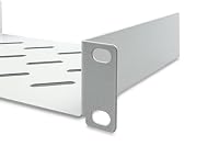 DIGITUS Fachboden - 1HE - 10-Zoll (254 mm) - Für Netzwerk-Schrank - 150 mm Tief - Perforiertes Stahl-Blech - Grau – Ansicht 3