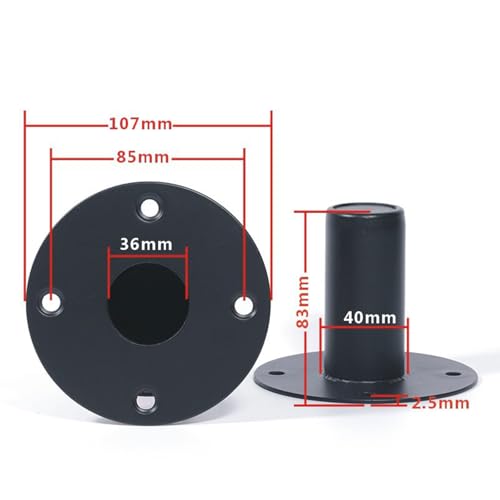 FEITIANWUGONG プロフェッショナル メタル スタンド スピーカー ベース アイアン 下部サウンドシート ステージ サウンド機器用 アイアン構造(107X83 アイアン Y280)