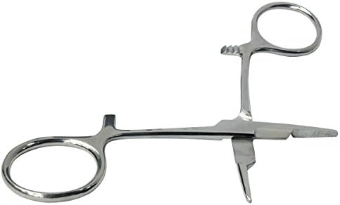 HTS 226H4 4" Stainless Steel Locking Fisherman's Hemostat with Scissors image 5