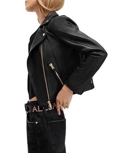 Women's Dalby Leather Biker Jacket4