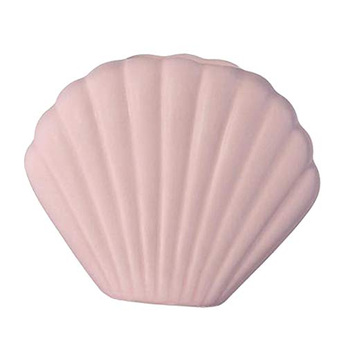 Jarrón con forma de concha, jarrón de cerámica, jarrones de flores de cerámica para decoración moderna del hogar, maceta de interior, decoración artística para decoración del hogar - S rosa Cover