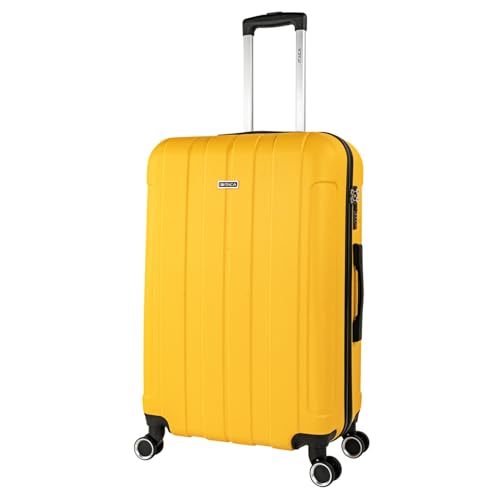 ITACA - Maletas Grandes De Viaje Rígidas Ligeras con 4 Doble Rueda 360° Maleta Grande 23 Kilos Alta Resistencia Maleta XL Duradera, Amarillo ITACA - Maletas Grandes De Viaje Rígidas Ligeras con 4 Doble Rueda 360° Maleta Grande 23 Kilos Alta Resistencia Maleta XL Duradera, Amarillo