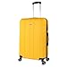 ITACA - Maletas Grandes De Viaje Rígidas Ligeras con 4 Doble Rueda 360° Maleta Grande 23 Kilos Alta Resistencia Maleta XL Duradera, Amarillo