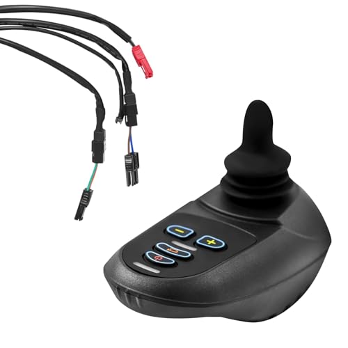 Electric Wheelchair Joystick Controller 24V - 5-Speed Adjustable Replacement Control for Mobility Scooter and Power Chair