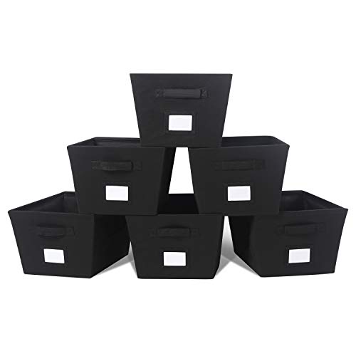 MAX Houser Fabric Cloth Storage Bins,Foldable Storage Cubes Organizer Baskets with Dual Handles