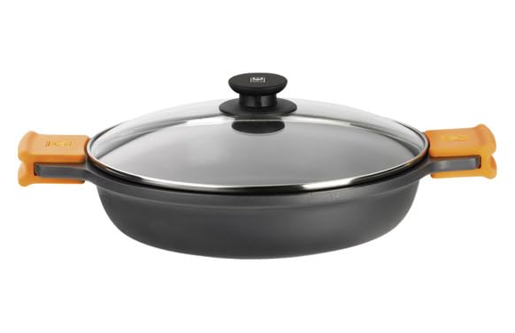 Bra Cazuela Baja Aluminio Fundido Con Tapa Efficient 28 Cm Induccion