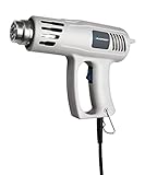 Kabellänge 1,8 m, VDE-Kabel Blaupunkt HLGK 757201 Heißluftgebläse mit zwei Temperaturstufen (300°C/500°C), 2000 Watt, 300/500 l/min Luftdurchfuhr, 1,8 m Kabellänge