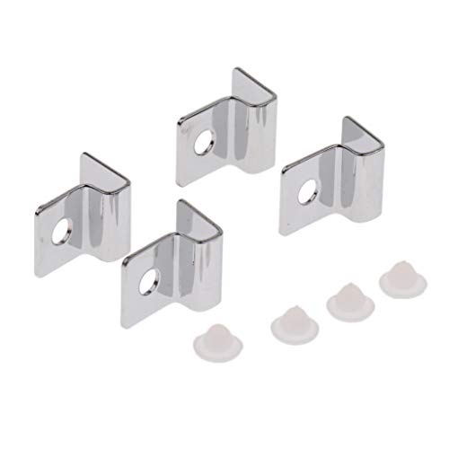 8X Set Pedane Clip Coperchio in Acciaio Inox Supporto per Acquario, Serbatoio da Pesca - 5MM