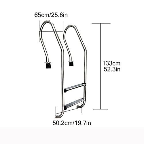 Escalera para piscina de acero inoxidable para 2-5 escalones miniatura 3
