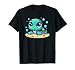 Cute Kawaii Sea Turtle Anime Blue Green Ocean Sea Animal Fun T-Shirt