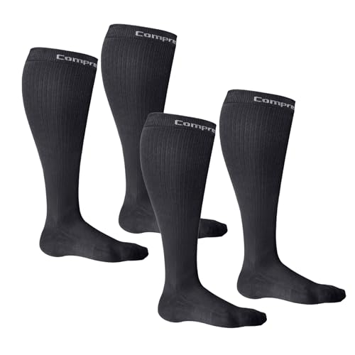 Image of CompressionZ 30-40 mmHg Compression Socks for Women & Men | Knee-High Support Stockings Travel, Nurses and Athletes