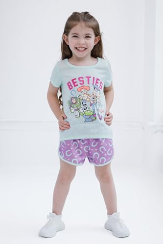Image of Disney Girls' 2-Piece T-Shirt and Dolphin Shorts Set for Baby & Kids