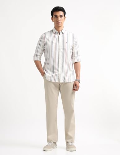 Image of Arrow Sport Blue Casual Shirt ASAEOSH2037
