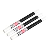 NONGYU 3 Stück/Set Lebensmittelfarbe Stift Doppelkopf Lebensmittel Dekoration Stift Backen Lebensmittel Stift Schreiben Essbarer Stift für Kuchen Fondant