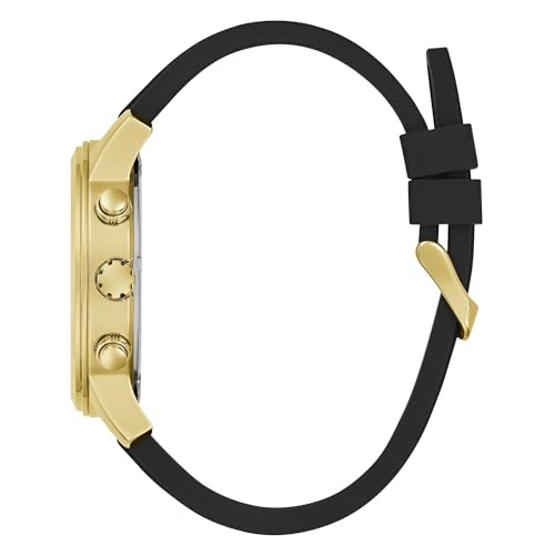 GUESS Men's Silicone Analog Green Dial Black Band Watch-Gw0708G2 - Image 2