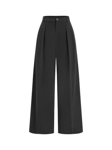 Image of CIDER Plaid Wide Leg Pants for Women Checkered Pants Business Trousers