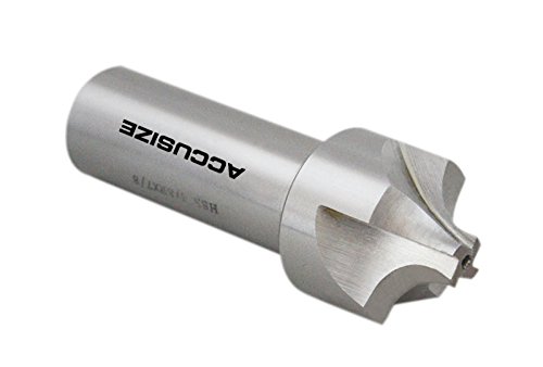 Image of Accusize''dustrial Tools 3 /8'', H.S.S. Corner Rounding End Mills, 7 /8'', Shank Dia, 1-1 /4'' Cutter Dia, 3-3 /4'' Overall Length, 1011-0578 | H.S.S. Corner Rounding End Mills, 1-1 /4 inch Cutter Dia, 3-3 /4 inch Overall Length
