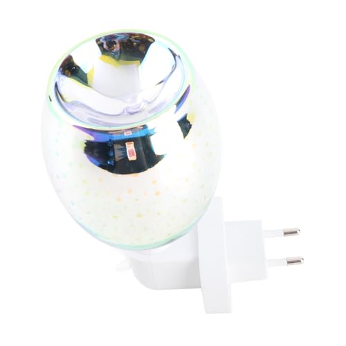 Yechiry Aromatherapy Wax Warmer, 3D Electric Wax Melter Construit en Ampoule 7 W, Decgleptable Pluggable Fragrance, Night Light Smokeless Melter pour la...