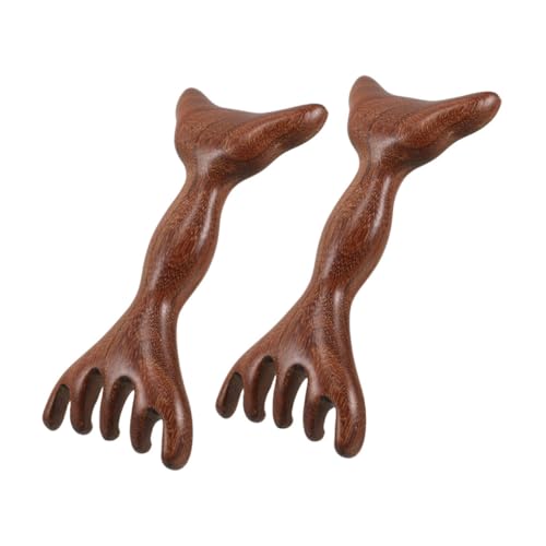 AUTSUPPL Scalp Massage Comb Set Wooden Hair Care Massager for Relaxation Scalp Cleaning