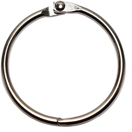 Binder Rings 2 inch 25 Pack, Loose Leaf Binder Rings, Book Rings, Metal Rings for Keychain Key Rings, Metal Book Rings, Silver, for School, Home, or Office
