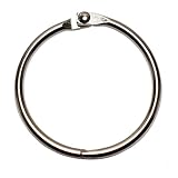 Binder Rings 2 inch 25 Pack, Loose Leaf Binder Rings, Book Rings, Metal Rings for Keychain Key Rings