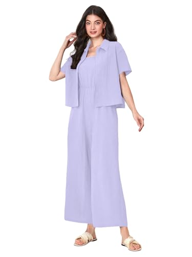 TOPLOT Coordset 5225 Women's Jumpsuit, Purple, XS