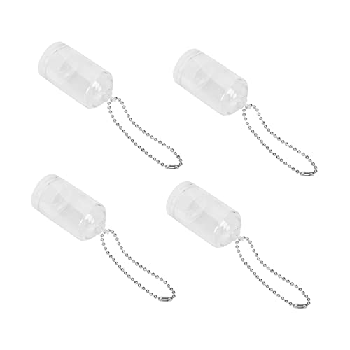 SUPVOX 5pcs Mini Succulent Terrarium Keychain Cactus Glass Pendant Micro