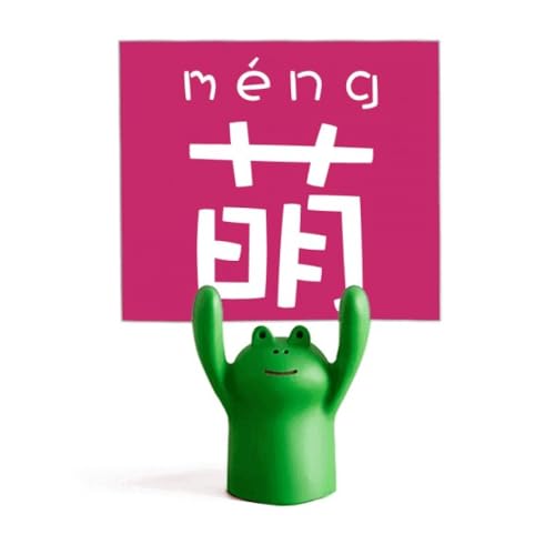 Porte-mémo grenouille chinois support note papier mignon pour bureau