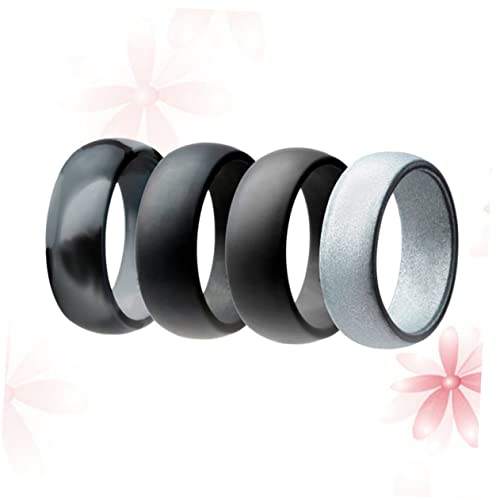 Anillos de boda de silicona para mujer y hombre miniatura 1